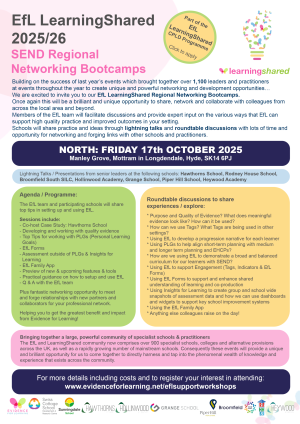 EfL LearningShared SEND Regional Bootcamp NORTH 17102025